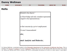 Tablet Screenshot of dannyweltman.com